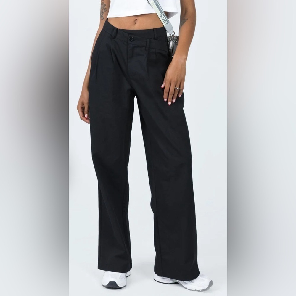 Princess Polly Black Wide Leg Pants